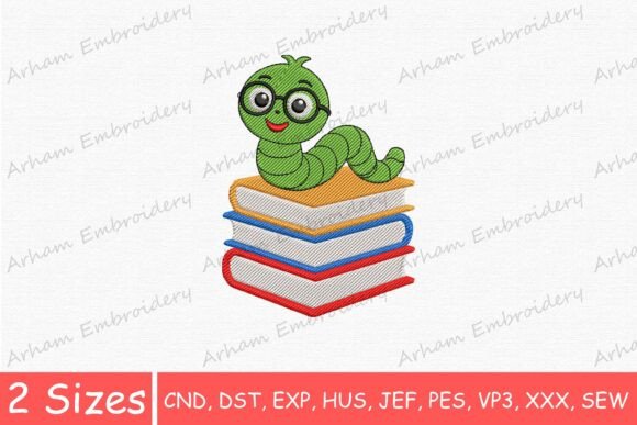 Cute Caterpillar Reading Book: A Seasonal Embroidery Review