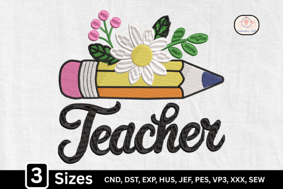 Daisy Floral Pencil Teacher Design Review