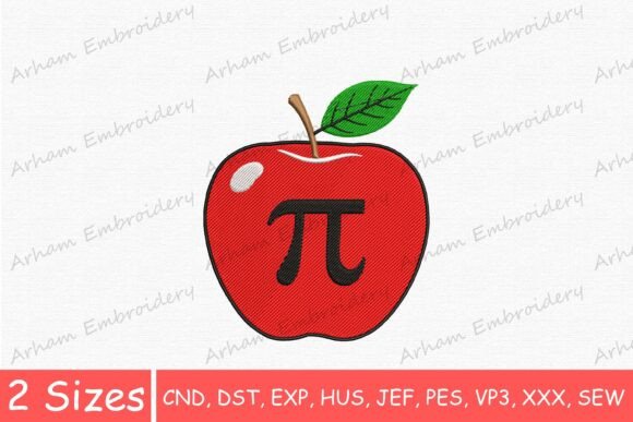 Red Apple with Pi Embroidery: A Seller's Review
