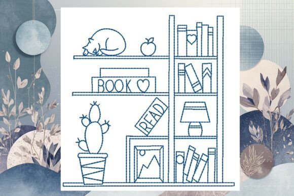 Review: Bookshelf 2 Line Art for Craft Fairs