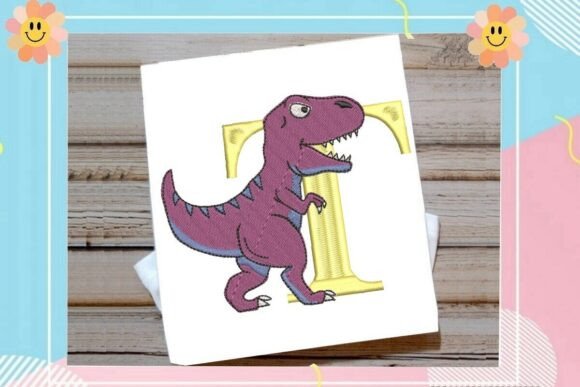 Review: Dinosaur Monogram Letter T for Embroidery