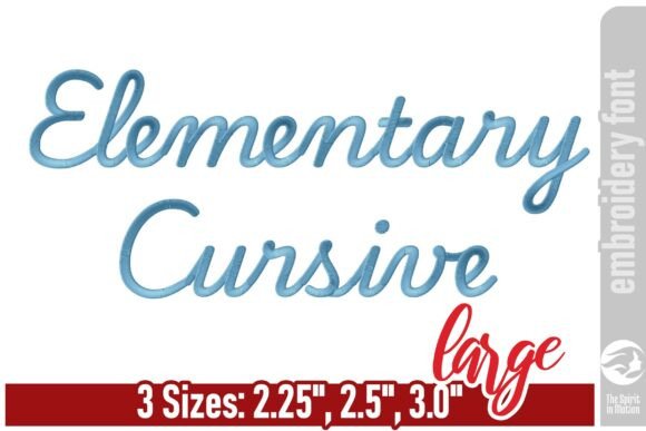 Review: Elementary Cursive Embroidery Font - L for Shop Owners