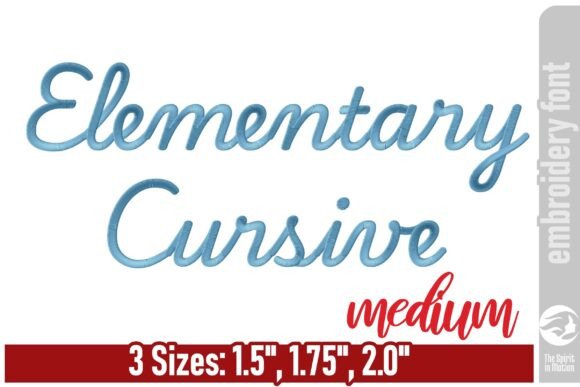 Review: Elementary Cursive Embroidery Font - M
