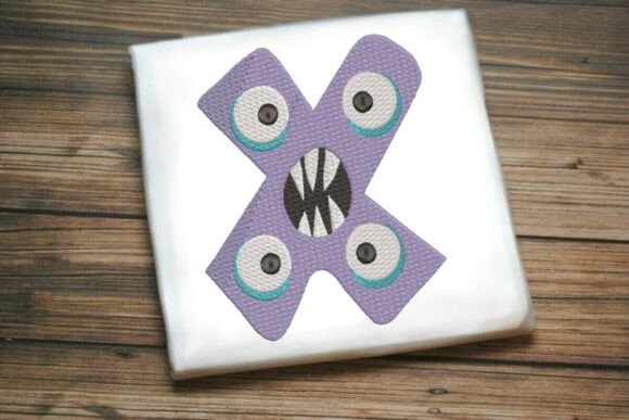 Review: Fun Monster Alphabet Letter X for Sweatshirts