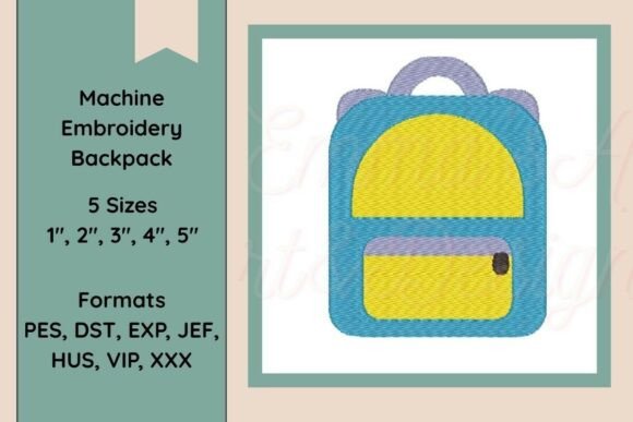 Review: Machine Embroidery Backpack Design for Seasonal Sales