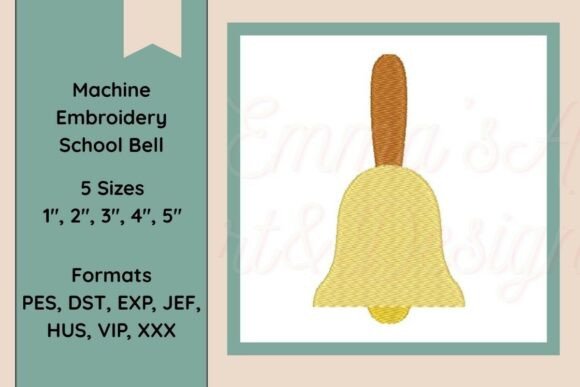 Review: Machine Embroidery School Bell for Gifts