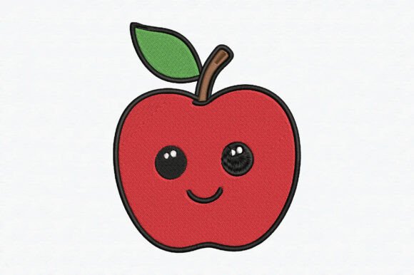 Review: Red Apple Embroidery Design for Holiday Crafts