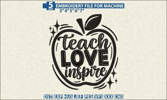 Review: Teach Love Inspire Embroidery Design