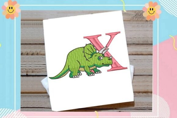 Reviewing Dinosaur Monogram Letter X for Etsy